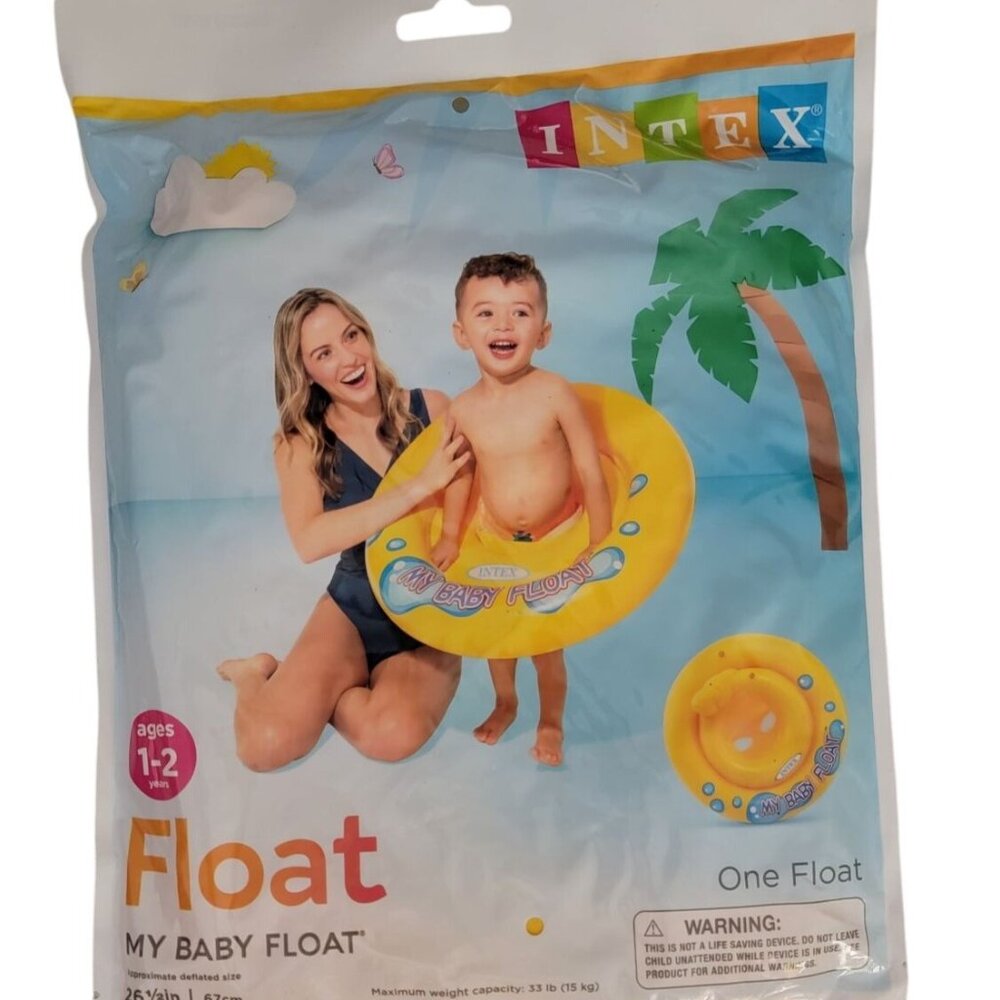 Intex My Baby Float – Ages 1–2 – Inflatable Baby Pool Float Item #59574EP – New
